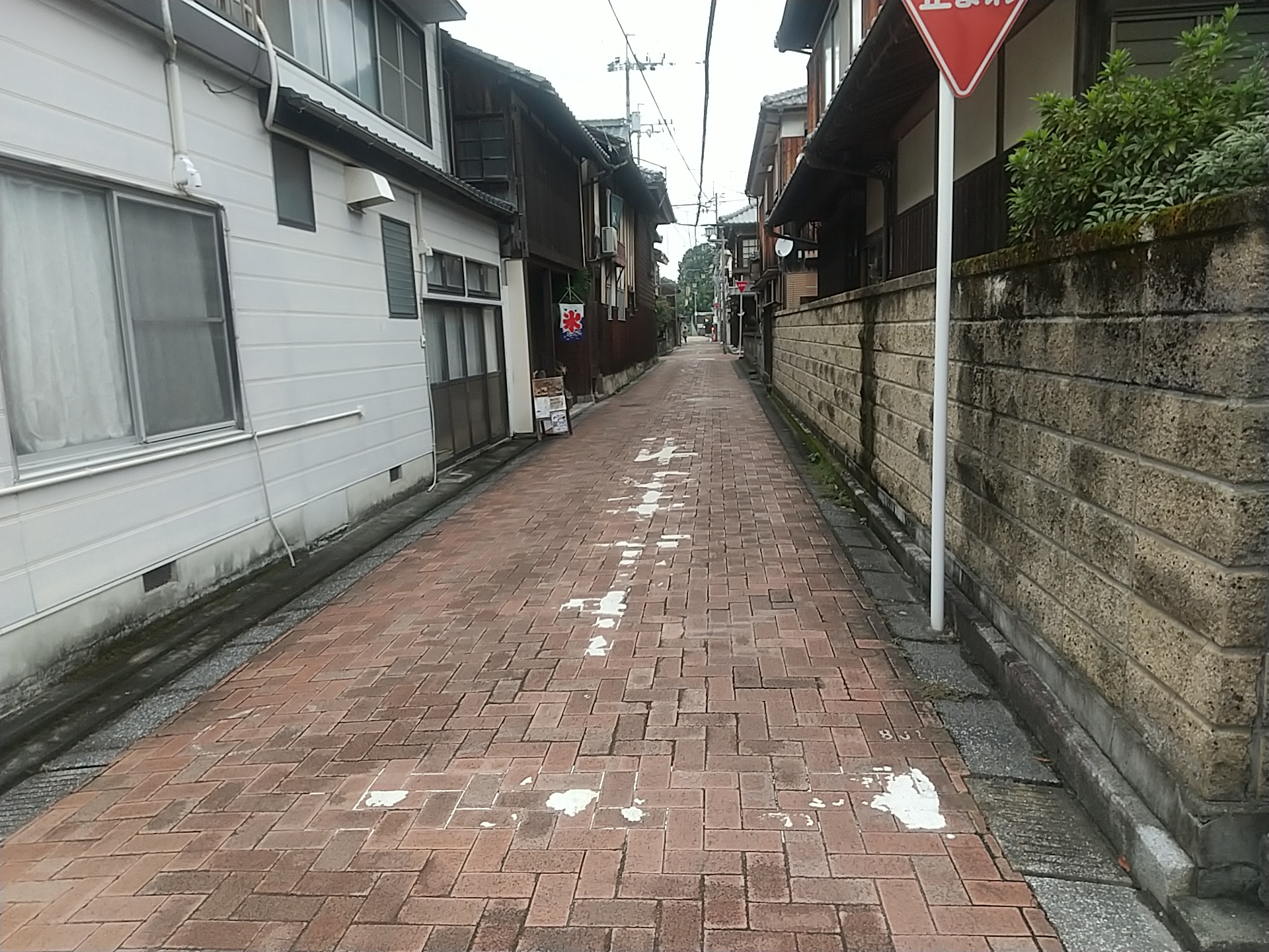 20241003_レンガ舗装の道