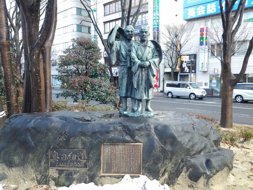 20131222_芭蕉と曾良の旅姿立像