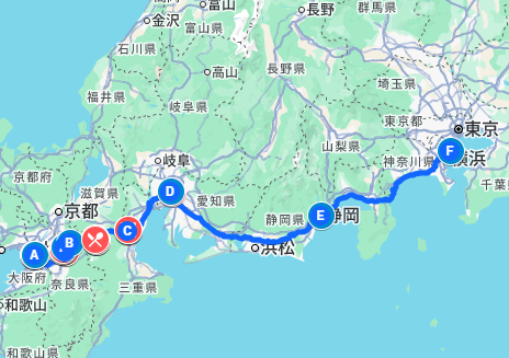 2013年冬　青春18きっぷの旅　２日目　大阪～奈良～三重～神奈川