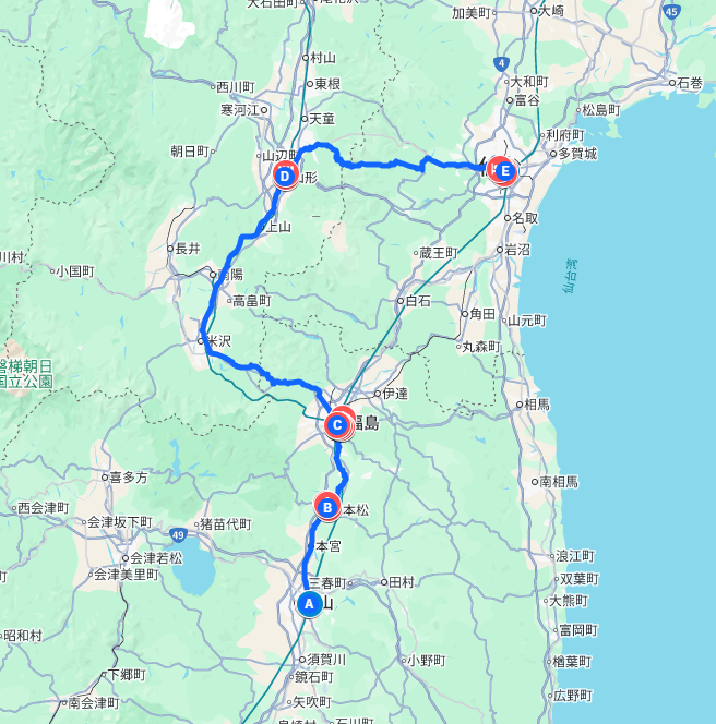 2013年冬　青春18きっぷの旅　３日目　福島～山形～宮城