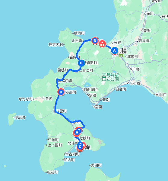 2014年春　北海道東北の旅　６日目　北海道　道央～道南