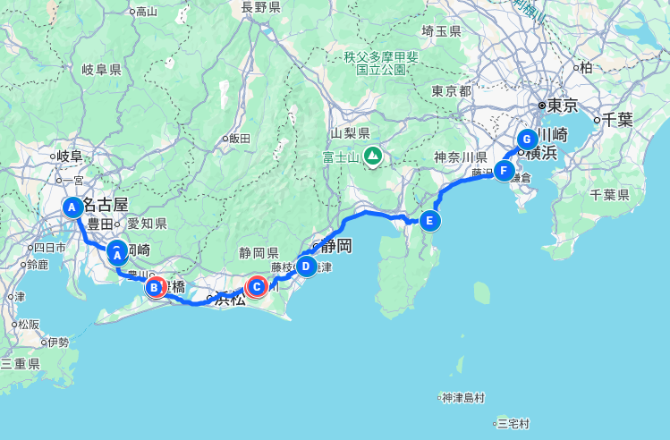 2014年春　青春18きっぷの旅　３日目　愛知～静岡～神奈川