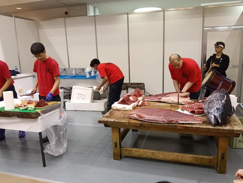 20251004_ろうきんフェスタ　マグロ解体ショー