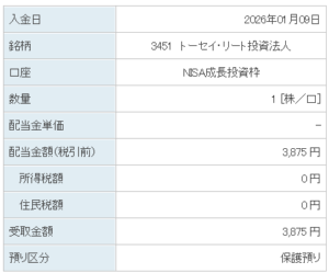 202601_トーセイ・リート投資法人