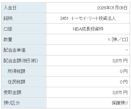 202601_トーセイ・リート投資法人