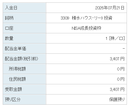 202607_積水ハウス・リート投資法人