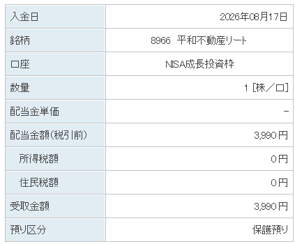 202608_平和不動産リート投資法人